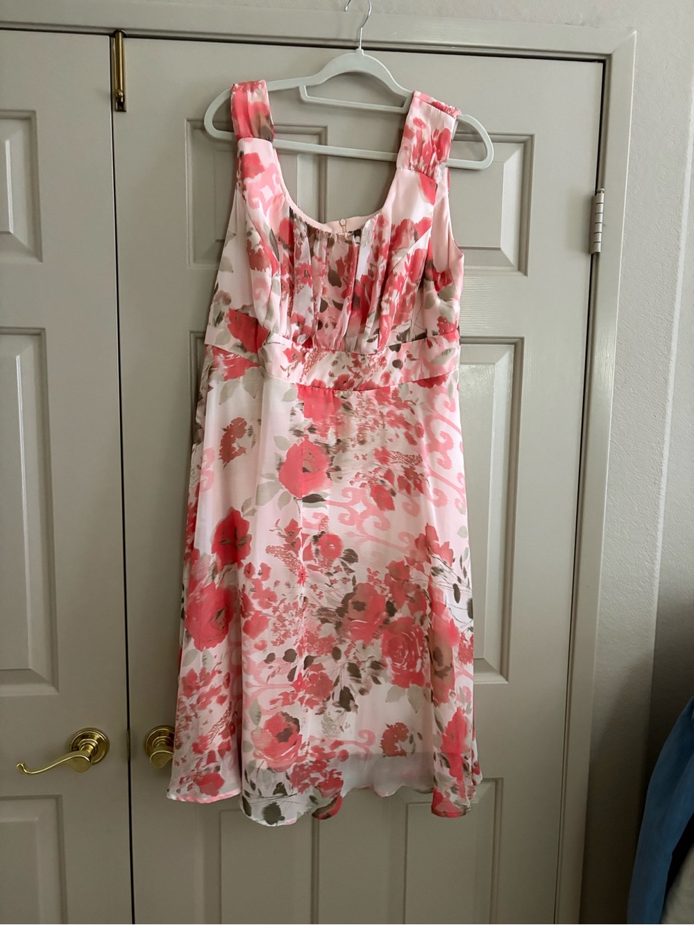 Pink Floral A-Line Sundress